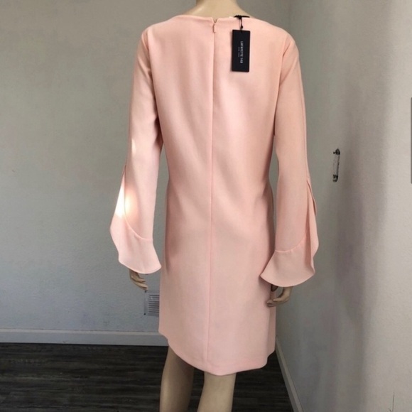 NEW Lafayette148 New York pink Emory Ruffle Cuff dress - Picture 8 of 15
